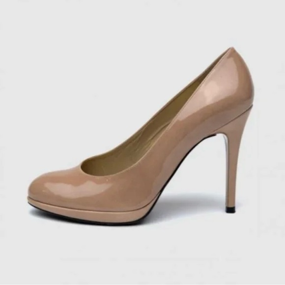 Stuart Weitzman Shoes - Stuart Weitzman Adobe Aniline Nude Pumps With Round Toe